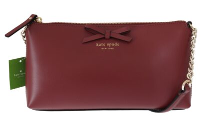 Kate Spade - Elegant Bordeaux Leather Crossbody