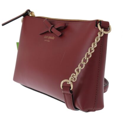 Kate Spade - Elegant Bordeaux Leather Crossbody