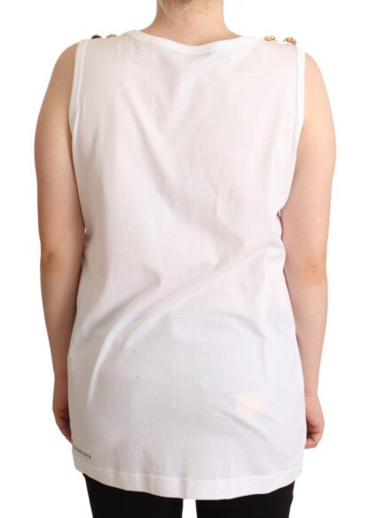 Dolce & Gabbana - Elegant White Cotton Tank Top