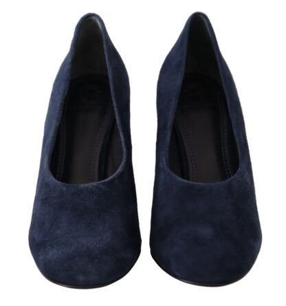 Tory Burch - Elegant Navy Blue Suede Heels