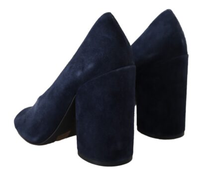 Tory Burch - Elegant Navy Blue Suede Heels