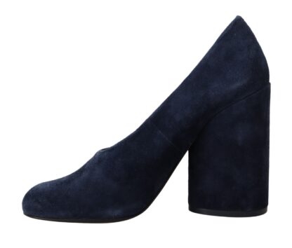 Tory Burch - Elegant Navy Blue Suede Heels