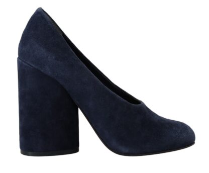 Tory Burch - Elegant Navy Blue Suede Heels