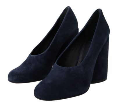 Tory Burch - Elegant Navy Blue Suede Heels