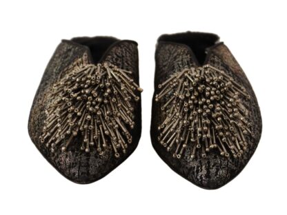 Paola D'Arcano - Golden Enchantment Leather Flats