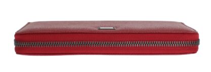 Dolce & Gabbana - Elegant Red Leather Continental Wallet