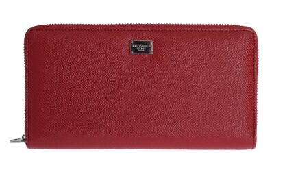 Dolce & Gabbana - Elegant Red Leather Continental Wallet