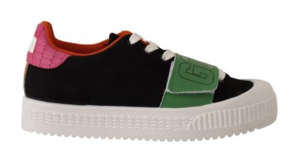 GCDS - Stylish Multicolor Low Top Lace-Up Sneakers