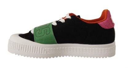 GCDS - Stylish Multicolor Low Top Lace-Up Sneakers