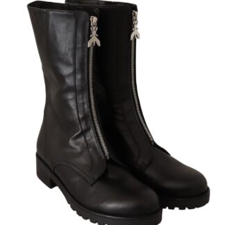 ASH - Sleek Mid Calf Leather Boots