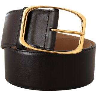 Dolce & Gabbana - Elegant Crystal Buckle Leather Belt