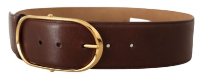 Dolce & Gabbana - Elegant Oval Buckle Leather Belt