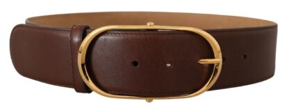 Dolce & Gabbana - Elegant Oval Buckle Leather Belt