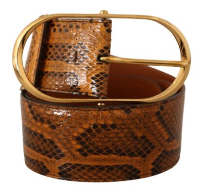 Dolce & Gabbana - Elegant Python Skin Leather Belt