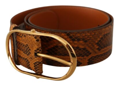 Dolce & Gabbana - Elegant Python Skin Leather Belt