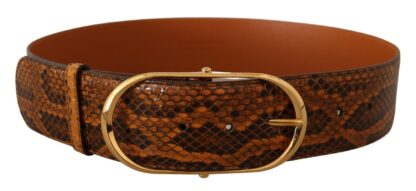 Dolce & Gabbana - Elegant Python Skin Leather Belt