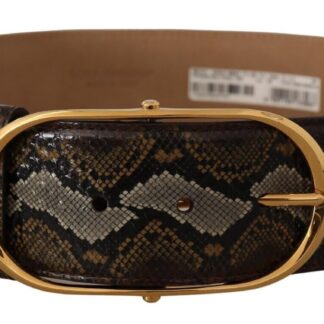 Dolce & Gabbana - Elegant Python Snake Skin Leather Belt