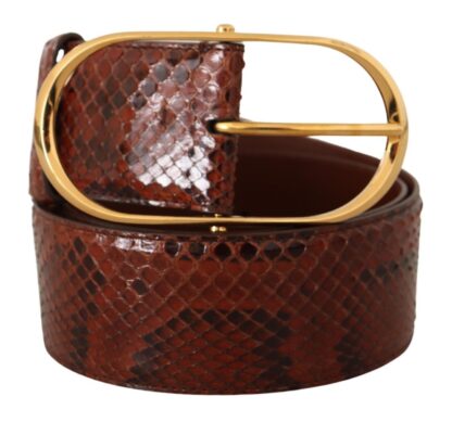 Dolce & Gabbana - Elegant Python Snake Skin Leather Belt