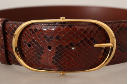 Dolce & Gabbana - Elegant Python Snake Skin Leather Belt