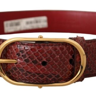 Dolce & Gabbana - Elegant Dual-Tone Leather Belt with Gold Buckle