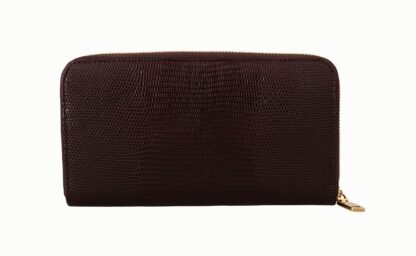 Dolce & Gabbana - Elegant Bordeaux Leather Continental Wallet