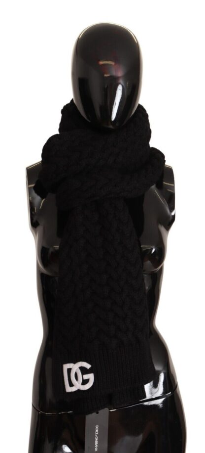 Dolce & Gabbana - Elegant Black Cashmere Scarf