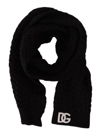 Dolce & Gabbana - Elegant Black Cashmere Scarf