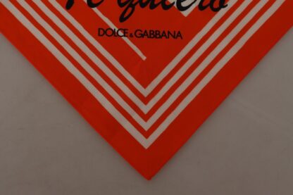 Dolce & Gabbana - Chic Striped Cotton Handkerchief