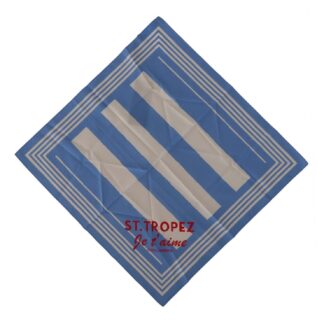 Dolce & Gabbana - Elegant Striped Cotton Scarf with Logo Print