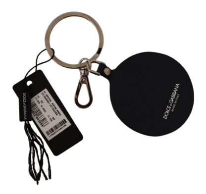 Dolce & Gabbana - Elegant Black Leather Designer Keychain