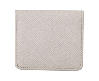 Dolce & Gabbana - Chic White Leather Condom Case Wallet