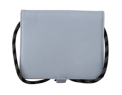 Dolce & Gabbana - Elegant Light Blue Leather Bifold Wallet