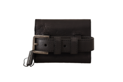 Dolce & Gabbana - Elegant Leather Trifold Multi Kit with Belt Strap