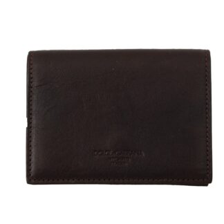 Dolce & Gabbana - Elegant Light Blue Leather Bifold Wallet