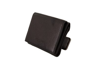 Dolce & Gabbana - Elegant Black Leather Trifold Multi Kit