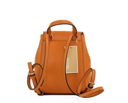 Michael Kors - Phoebe XS Honeycomb Smooth Leather Flap Drawstring Backpack