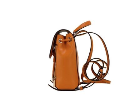 Michael Kors - Phoebe XS Honeycomb Smooth Leather Flap Drawstring Backpack