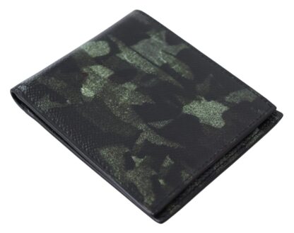 Dolce & Gabbana - Elegant Camouflage Leather Bifold Wallet