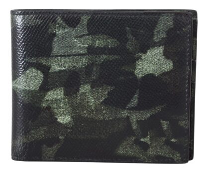 Dolce & Gabbana - Elegant Camouflage Leather Bifold Wallet