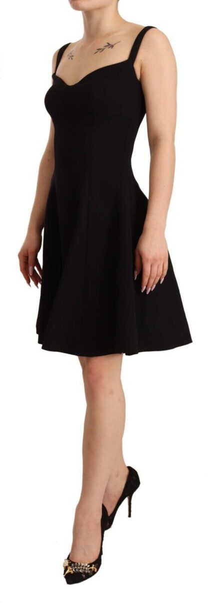 Dolce & Gabbana - Elegant A-Line Sheath Dress in Black