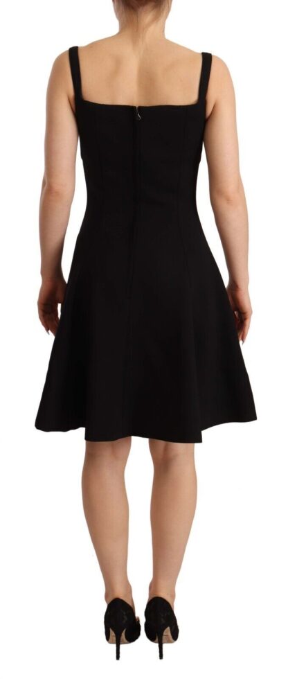 Dolce & Gabbana - Elegant A-Line Sheath Dress in Black