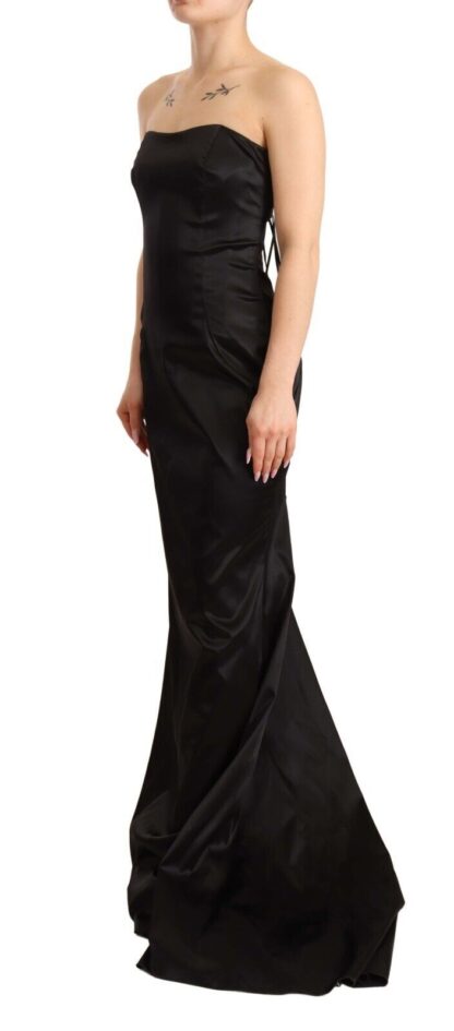 Dolce & Gabbana - Elegant Black Strapless Mermaid Dress