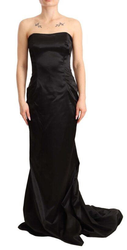 Dolce & Gabbana - Elegant Black Strapless Mermaid Dress