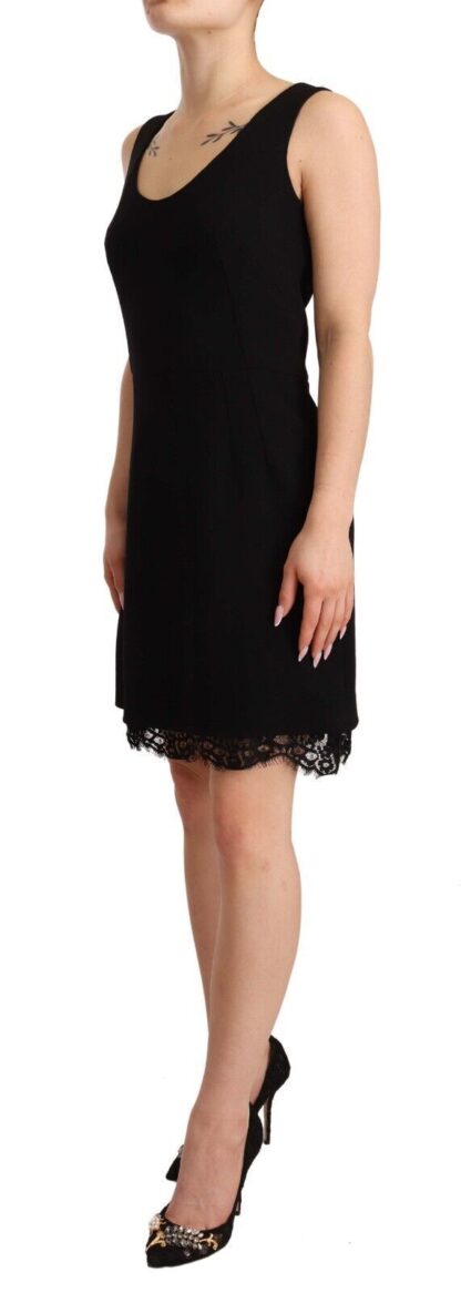 Dolce & Gabbana - Elegant Lace Detail Mini Dress in Black