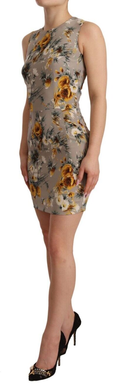 Dolce & Gabbana - Elegant Floral Sheath Mini Dress