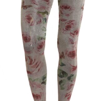 Dolce & Gabbana - Elegant Floral Print Mesh Tights