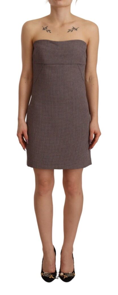 Costume National - Sleek Strapless Mini Sheath Dress