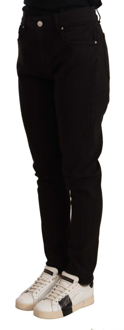 Dolce & Gabbana - Elegant Slim-Fit Black Skinny Jeans