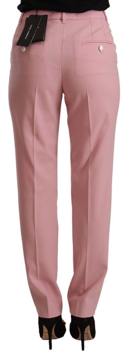 Dolce & Gabbana - Elegant Pink High-Waisted Trousers