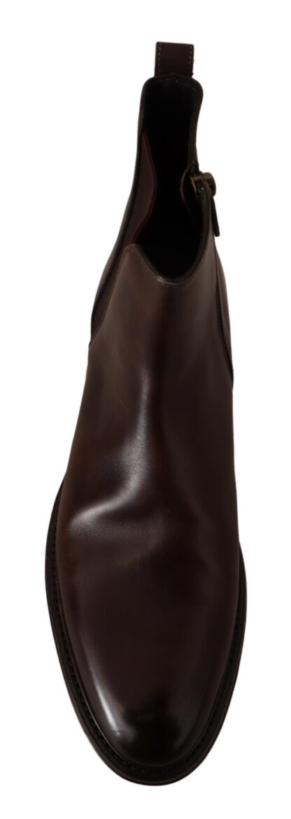 Dolce & Gabbana - Elegant Brown Chelsea Formal Boots